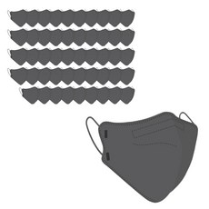 KF94 2D 마스크 새부리형 대형플러스 그레이 특대형마스크 50매입 개별포장