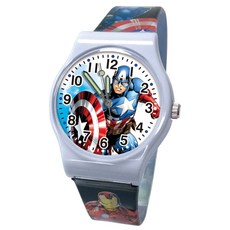 MARVEL 漫威 美國隊長 兒童手錶 (藍白/大型)