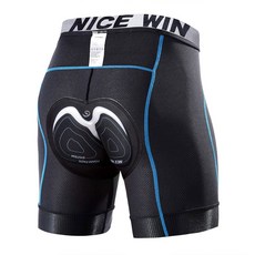 NICEWIN 남성 4D 패딩 자전거 반바지 미끄럼 방지 다리 사이클링 속옷 와이드 허리밴드 자전거 오토바이 속옷 ssTO