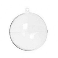 투명 아크릴 구형 캡슐 분리형 원형 장식용 수공예 소품 보관함 인테리어 디스플레이 케이스, 1개, 투명공원-5cm