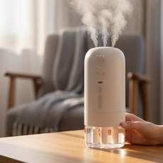 아이오랩 미니 가습기 무선 휴대용 차량용 가습기, 화이트, iMIST