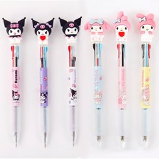 Sanrio Kuromi My Melody Figure 3 彩色圓珠筆 6 支套裝, 6P套裝