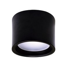 台灣製造 台灣CNS認證 LED 薄型明裝筒燈 吸頂式 工業風 走廊餐廳 陽台, 1個, 黑殼黃光20瓦