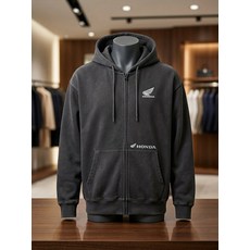 혼다 hondaxphyps Pigment Hoodie Zip-Up Black, XL