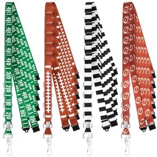 Landical ID 배지용 축구 랜야드 24개 재미있는 분리형 랜야드 열쇠고리 ID 지갑 배지 휘슬 키 넥 홀더 스포츠 팀 코치 축구 생일 파티 용품 선물, Landical ID 배지용 축구 랜야드 24개, 재미