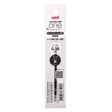 유니볼 원 멀티펜 다색 전용 리필 0.38 UMR-ML-38S 리필심, 블랙