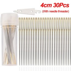 30 개/상자 골드 테일 바느질 바늘 NO.22/24/26 자수 패브릭 크로스 스티치 다닝 바늘 스테인레스 스틸 DIY 공예 도구, 22호 30개