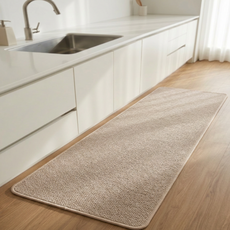 리빙딜 거실 화장실 욕실 빨아쓰는 미끄럼방지 기름방지 주방 발매트, 베이지