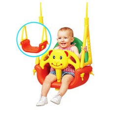 곰돌이그네 그네봉 유아용그네 문틀그네, 옐로우, 레드, 그린, 혼합, 옐로우, 레드, 그린, 혼합