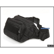 野戰搖滾-生存遊戲 特警多用途巡邏腰包 迷彩腰包 登山腰包 自行車腰包 勤務腰包 釣魚相機包, 黑色, 1個