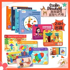 Saalin Pinwheel 進階磁性七巧板 24H 台北出貨 攜帶玩具 益智玩具 幼兒園早教 邏輯思維, 1個, ✅方形世界 (3+),全新外盒微NG