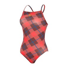 아레나 여성 일반 원피스 실내수영복(스트랩타이백)(캐롤)(A4FL1LO20)RED(브라캡별도) 3344663