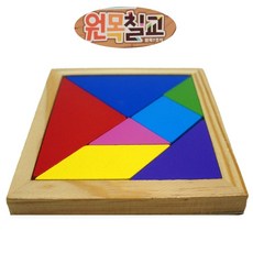 원목칠교(소) 칠교놀이 도안 압축비닐 포장 gy1278 아이템파크, 1인용, 단품, 1개