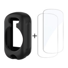 Garmin Edge 840 540 530 830 1040 1030 520 130 플러스 GPS 스톱워치 화면 보호기 커버용 유리 및 실리콘 케이스 2, Edge 1040, Black