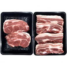 [고기파는녀석들] 국내산 한돈 삼겹살 500g+목살 500g 캠핑세트, 1개