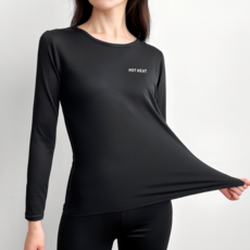 디어스킨 여성용 기모 보온 내의 상하의 세트