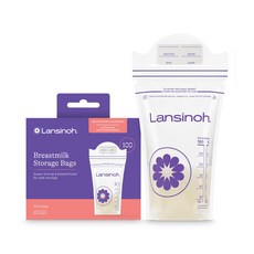 Lansinoh Breastmilk Storage Bags, 100개 카운트, 6온스, 1개