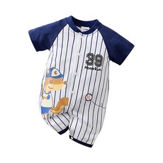 雪倫小舖 短袖包屁衣 寶寶短袖連身衣 爬服 透氣童裝 嬰兒服 外出爬服