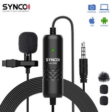 SYNCO 싱코 Lav S6E 유선 핀마이크, 싱코 Lav-S6E 핀마이크 단품