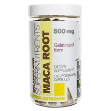 BEAUTIFUL NUTRITION Supernutrition 瑪咖根 500 毫克素食膠囊, 110顆, 1罐