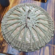 竹編鍋蓋 竹蓋子 雙層青皮竹蓋子 手工製 2LUA, 1個, 口徑22竹蓋子