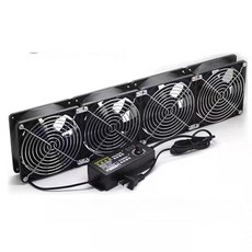 자동 대용량 냉각팬 송풍기 쿨러 컴퓨터 어항 속도조절, 1개, 고풍량 3000 RPM 12cmx12cm 1개, 기본 모델명/품번