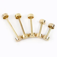 10Pcs 10 38mm 금속 가방 D 링 버클 분리형 나사 걸쇠 스트랩 후크 고리 벨트 연결 재봉 액세서리, 04 LightGold, 04 20mm