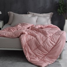 【UN# 台灣製】純棉水洗棉被 銅氨纖維 恆溫透氣 可機洗 可低溫烘乾, 珊瑚粉,雙人（6x7尺）