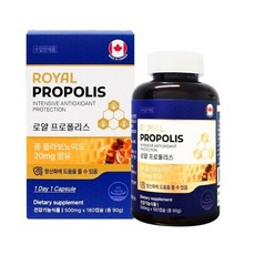 캐나다 로얄 프로폴리스 항산화 500mg 180캡슐, 1개, 180정