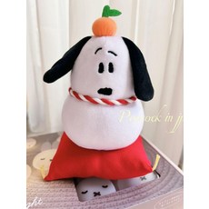 史努比 日式年糕造型娃娃, 白色, 1個