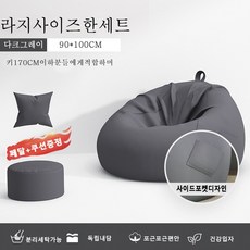 style dr 소파 베란다 캐주얼 1인용 다다미 등받이 소파 강아지 집, 다크그레이