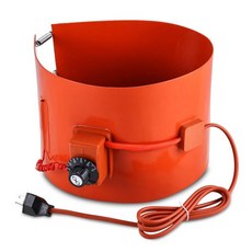 금속 드럼 히터 버킷 히터 5갤런 120V 800와트 단열 밴드 히터 5갤런 온도 조절기 포함 7.8 33.8인치 실리콘 고무 히팅 밴드