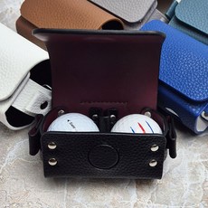 KUSAC 골프 공 볼 케이스 주머니, 블랙, 1개