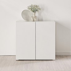 동서가구 미엘 800 2도어 수납장 DF928309, 화이트