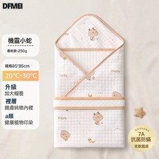 DFMEI 包被嬰兒初生a類純棉防驚跳新生兒寶寶產房出生必備用品外出抱被, 機靈蛇250g【雙面純棉 夏季款】