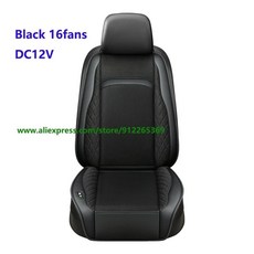 팬 스페이서 자동차 여름용 시원한 에어 시트 쿠션 빠른 송풍 환기 기능 쿨링 마사지 패드, 색상 이름: 13. Black12V, 1개
