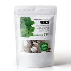 늘해찬 국내산 볶은 박하차 페퍼민트 삼각티백 대용량, 50개입, 1개, 1g