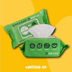 PETSUP 派斯生活 寵物純水濕紙巾 銀離子抑菌純水濕紙巾 80抽 寵物濕紙巾 貓咪濕紙巾 派庫廚房姊妹品牌, 1個