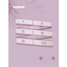 헬스 운동 무릎 요가 매트 매트 무릎 대형 홈트, 1개, 타로퍼플 1개입 10단계조절