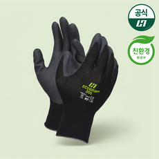 H7 에코그립 200 코팅장갑 건설목재유리장갑 휴대폰 에이치세븐 ECOGRIP 공공조달청 ESG제품, L, 1개