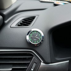 迷你車用小時鐘 車用時鐘 機車改裝電子錶 一鍵啟動夜光裝飾鐘錶, 1個, 銀色【送雙面膠】