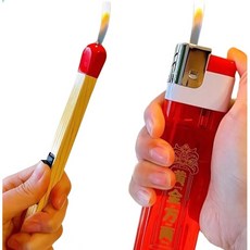 巨無霸防風打火機 火柴棒造型, 1個, 【巨无霸】一只装