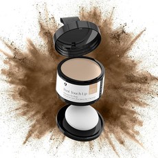 LEWEDO 헤어라인 파우더 24H 얼룩 방지 루트 터치업 헤어 컬러 그레이 커버리지 대머리 스팟 컨실링 섀도우 여성 남성용 자연스러운 룩 라이트 브라운 [호환], 미디엄 골드, 1