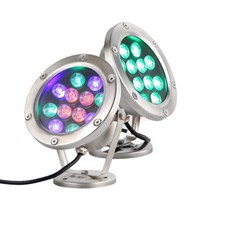 IP68 led 수중 조명 3W 6w 12W 18w RGB 밤 램프 야외 정원 수영장 파티 풍경 DC, 02 6w, 04 DC24V red