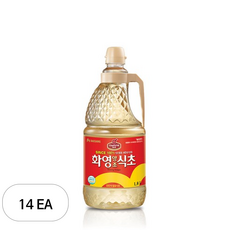 대상 화영 양조 식초, 14개, 1.8L