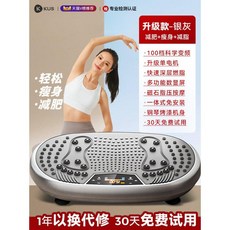 쿠스 파워플레이트운동 SZJ-01 진동 전신 덜덜이 음파 복부 진동기 스탠딩 뱃살, 1. 그레이(100kg) - 3x120