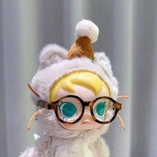 베이비 몰리 주머니속 친구들 인형옷 드레스 귀여운 니트 스커트 케이크 모자 인형 의상, 유아복만 가능  인형은 포함되지 않습니다., 몰리 레오파드 안경
