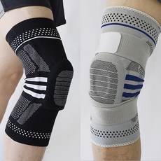 고정 스프링 지지대 실리콘 무릎 보호대, 블랙1P(S)