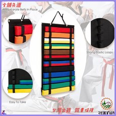 跆拳道腰帶展示架 空手道晉級腰帶架 道帶展示架 腰帶掛架 武術用品收納 居家道場裝飾, 1個, 灰色,63*35釐米