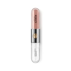 KIKO Milano Unlimited Double Touch Liquid Lipstick With A Bright Finish In A Two-step Application., 102 Satin Rosy Beige, 1개